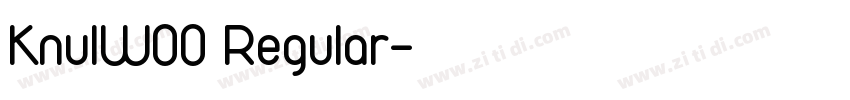KnulW00 Regular字体转换